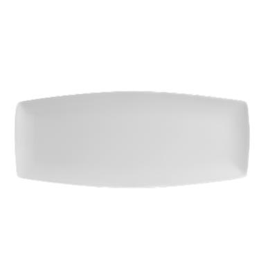 Steelite 14 x 6 Inch White Oblong Serving Tray - Durable Restaurant & Catering Dishware - Perfect for Buffets, Events, and Food Presentation (12/Case)