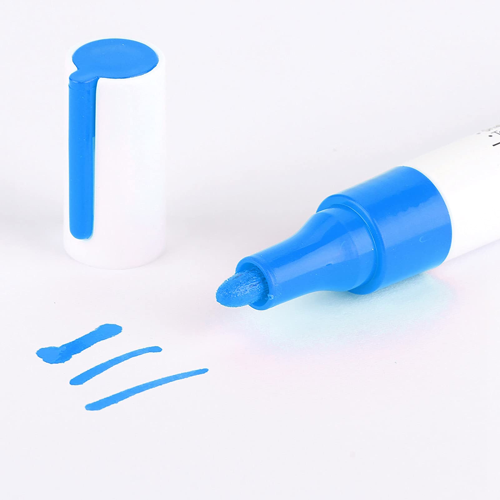 Premium Waterproof Car Tire Paint Pen - Professional Blue Tire Lettering Marker for Cars, Trucks & Motorcycles - Perfect for Custom Designs, Touch-Ups & DIY Projects