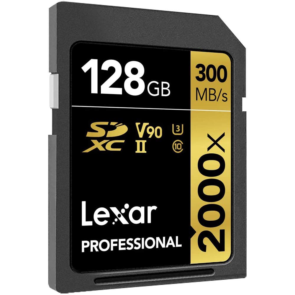 Lexar Pro 2000x 128GB SD UHS-II Memory Card (2-Pack) - High Speed for 4K Video & Burst Mode Photography - Perfect for DSLR Cameras, Drones & Action Cameras