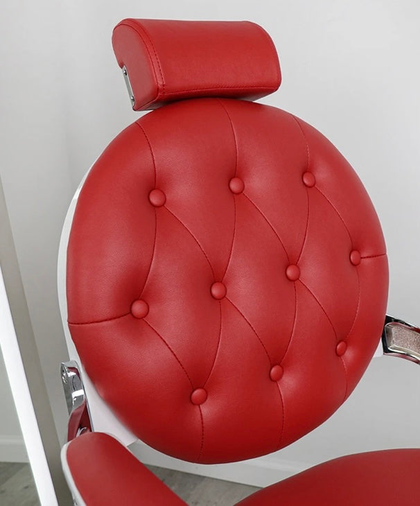Professional Barber Chair for Salon & Home Use - Heavy Duty Hydraulic Styling Chair with Adjustable Height & Footrest - Perfect for Barbershops, Salons & Personal Grooming