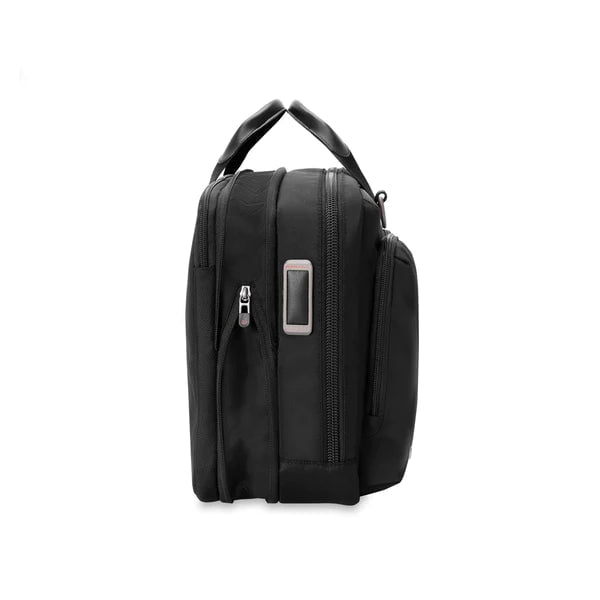 Briggs & Riley HTA Medium Slim Expandable Briefcase - Professional Laptop Bag for Business Travel & Office Commute - Durable Carry-On with Expandable Storage for Work Essentials