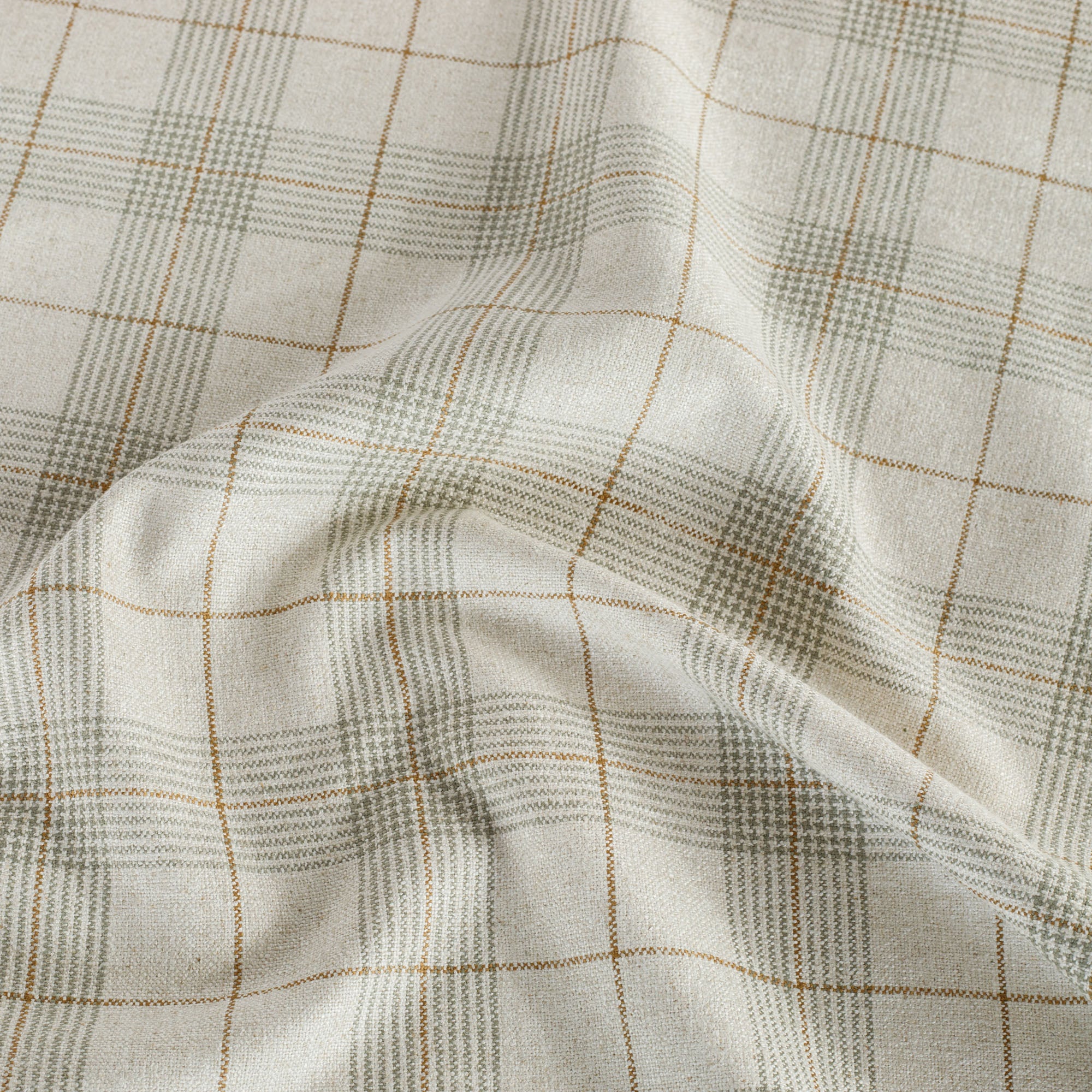 Premium Cabot Plaid Fabric in Sage Green - Soft & Durable for DIY Crafts, Home Decor, and Fashion Projects | Perfect for Curtains, Pillows, and Clothing