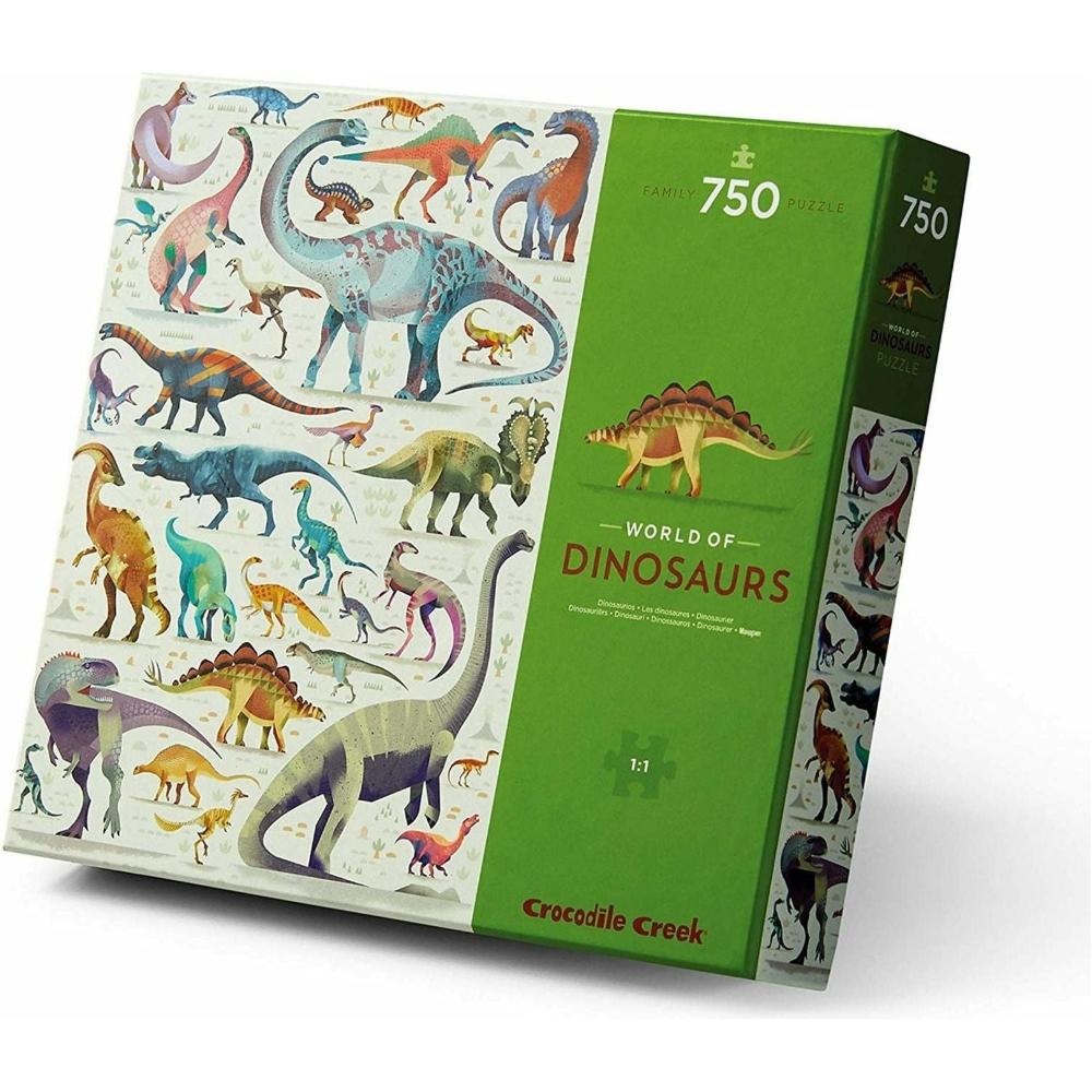 World of Dinosaurs 750 Piece Jigsaw Puzzle - Educational Dinosaur Toy for Kids & Adults, Perfect for Family Game Night & STEM Learning Activities