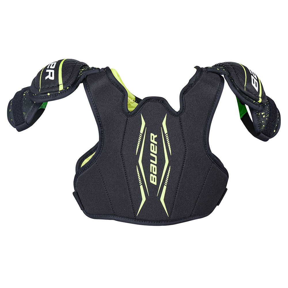 Bauer Vapor Velocity 2022 Youth Ice Hockey Shoulder Pads - Protective Gear for Kids Hockey Practice & Games - Lightweight Chest & Shoulder Protection for Youth Players