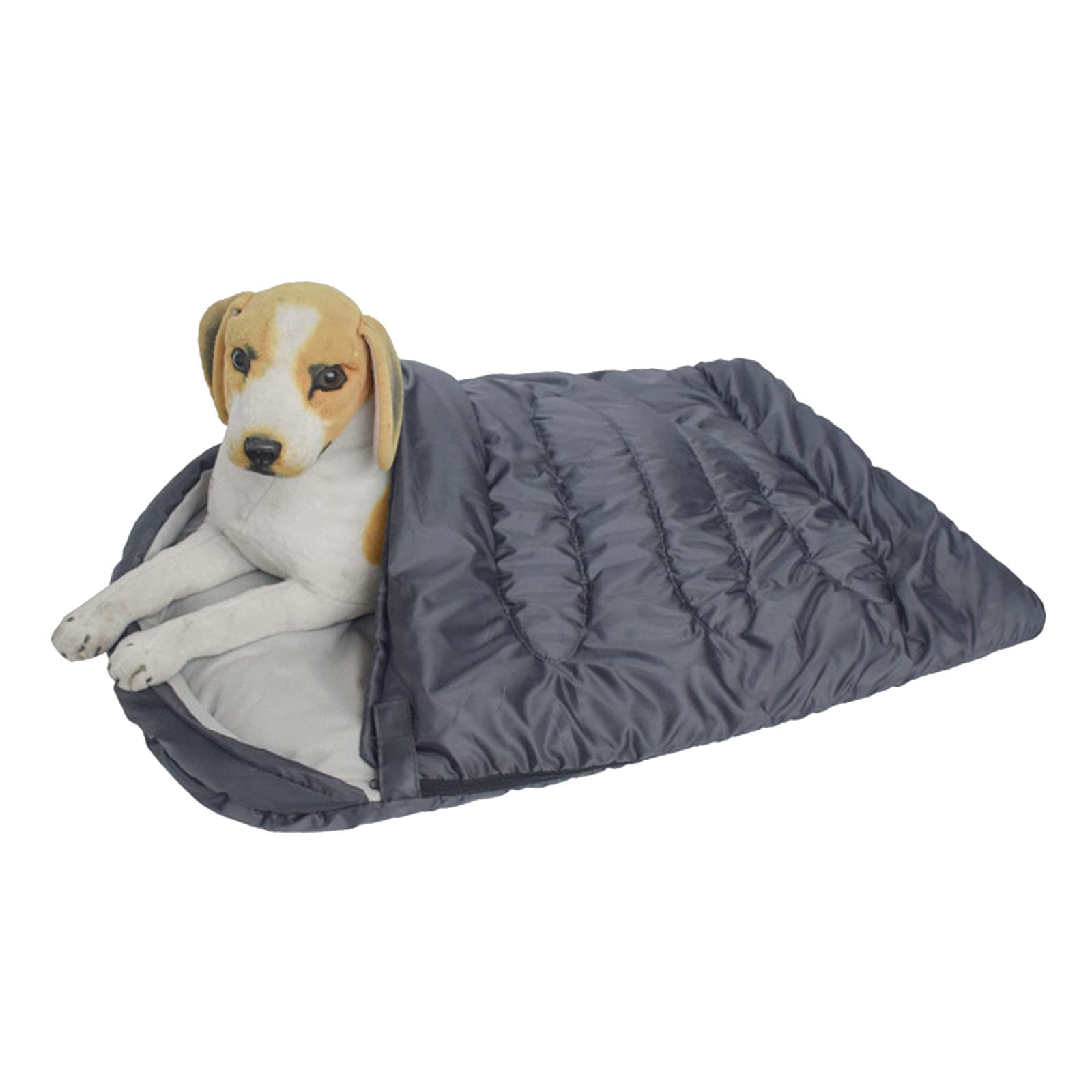 **DEALPEAK Waterproof & Warm Dog Sleeping Bag - Cozy Pet Bed for Indoor & Outdoor Use - Portable with Storage Bag - Perfect for Camping, Hiking, Travel & Home Use**