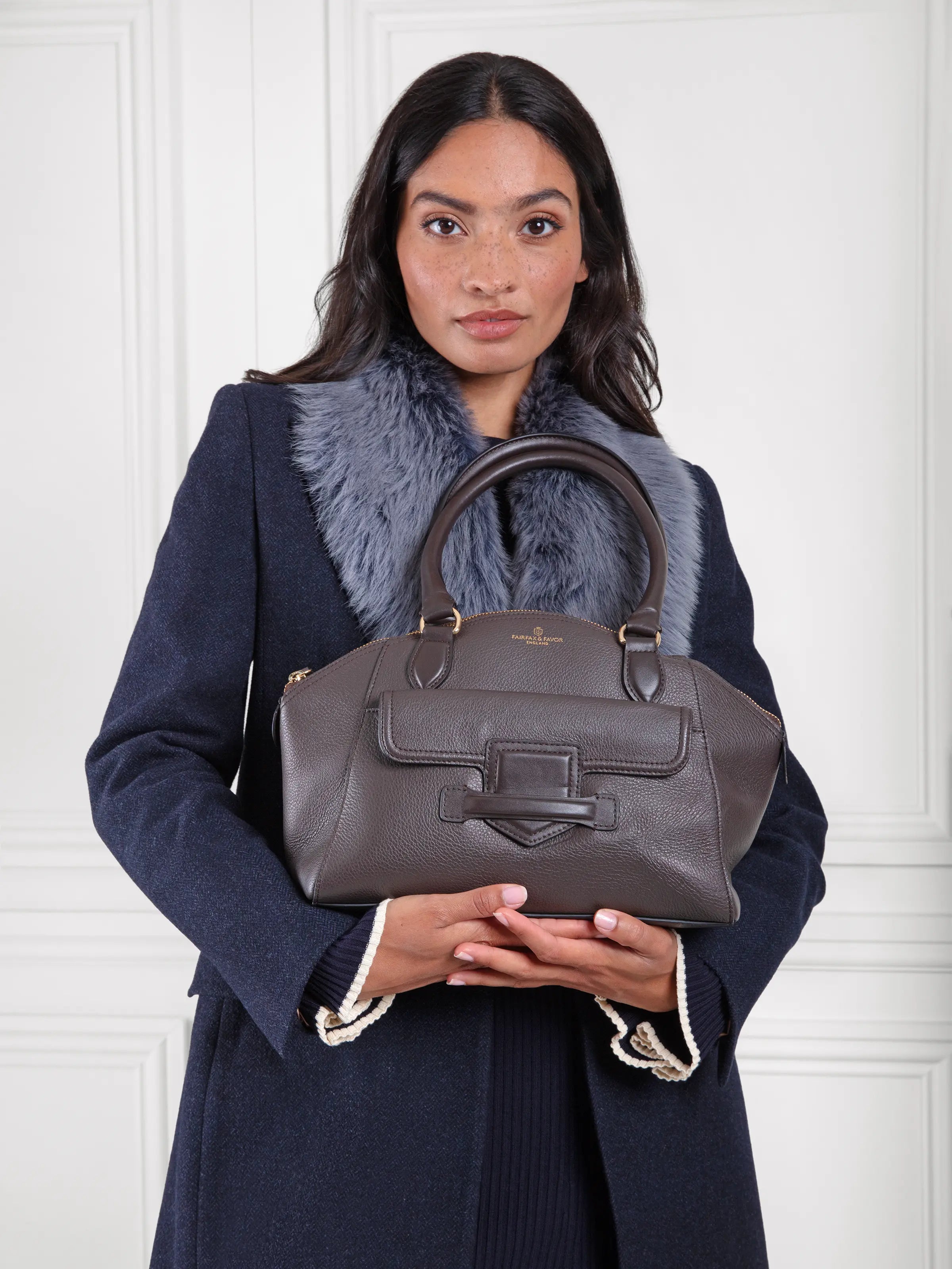 Mini Massingham Handbag - Chocolate Brown Genuine Leather Crossbody Purse for Women, Perfect for Work, Travel & Everyday Use