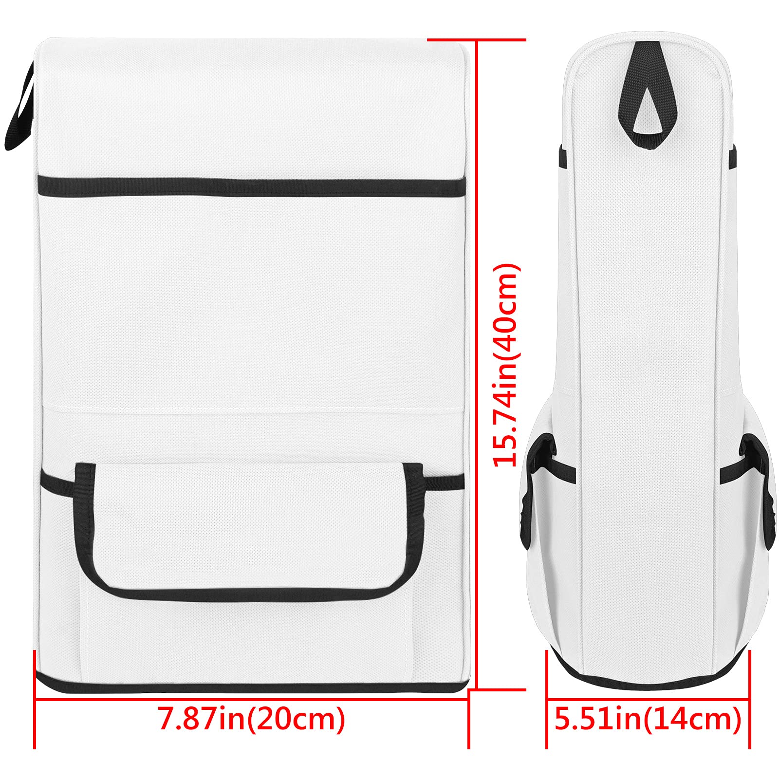 Linkidea PS5 Controller Storage Pocket Protective Cover - Nylon Dustproof & Anti-Scratch Sleeve for Playstation 5 Console (White) - Perfect for Travel, Gaming Parties & Console Protection
