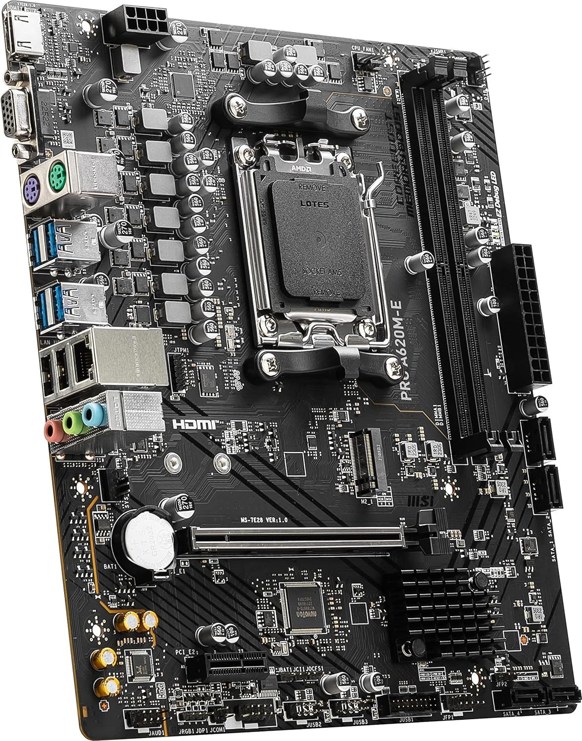 ASRock B650M Pro RS WiFi AM5 DDR5 Micro ATX Motherboard - Gaming PC Build, Streaming & Content Creation