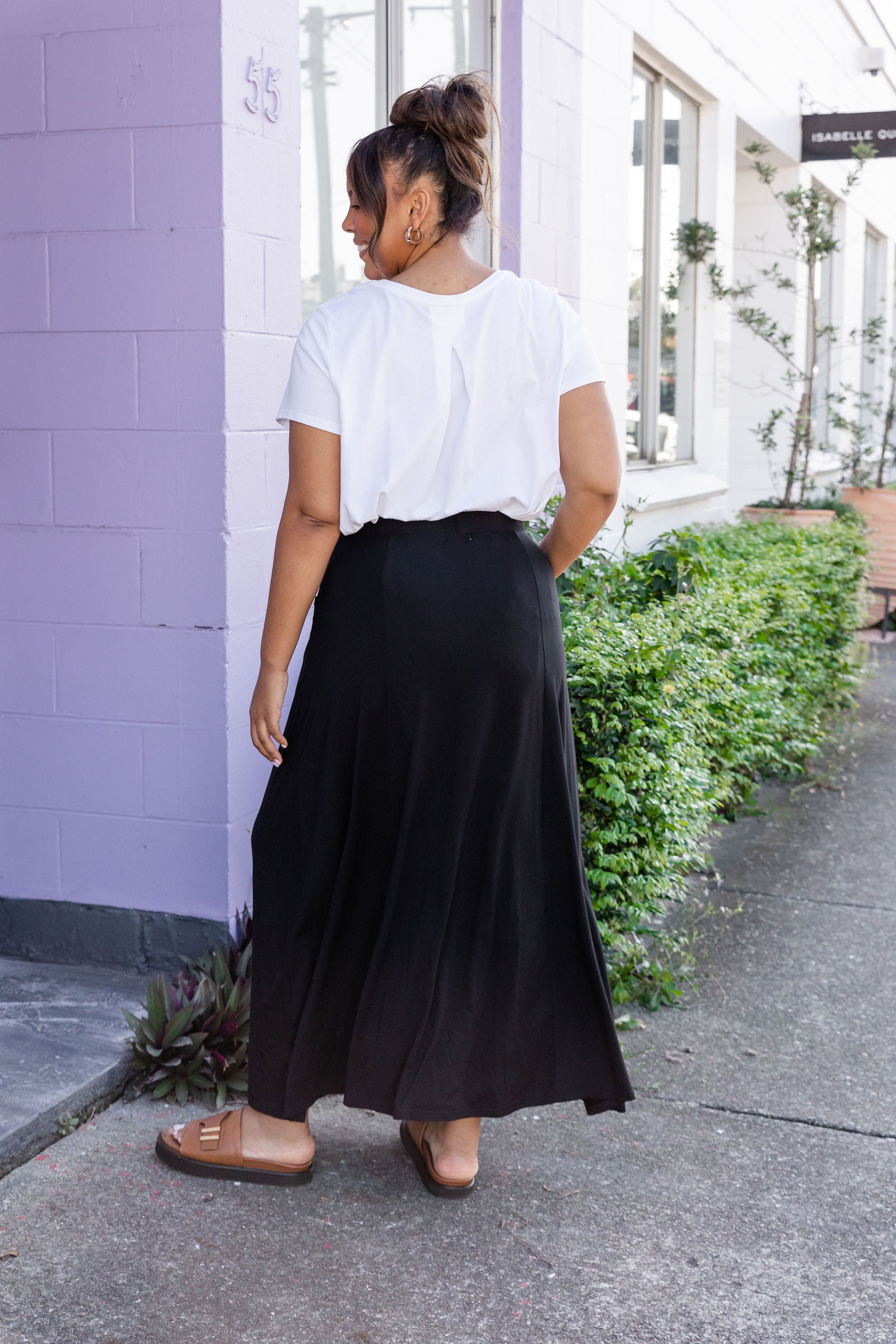 Olivia Maxi Skirt for Women - Elegant Black Long Flowy Skirt with High Waist | Perfect for Casual Wear, Beach, Vacation & Boho Outfits