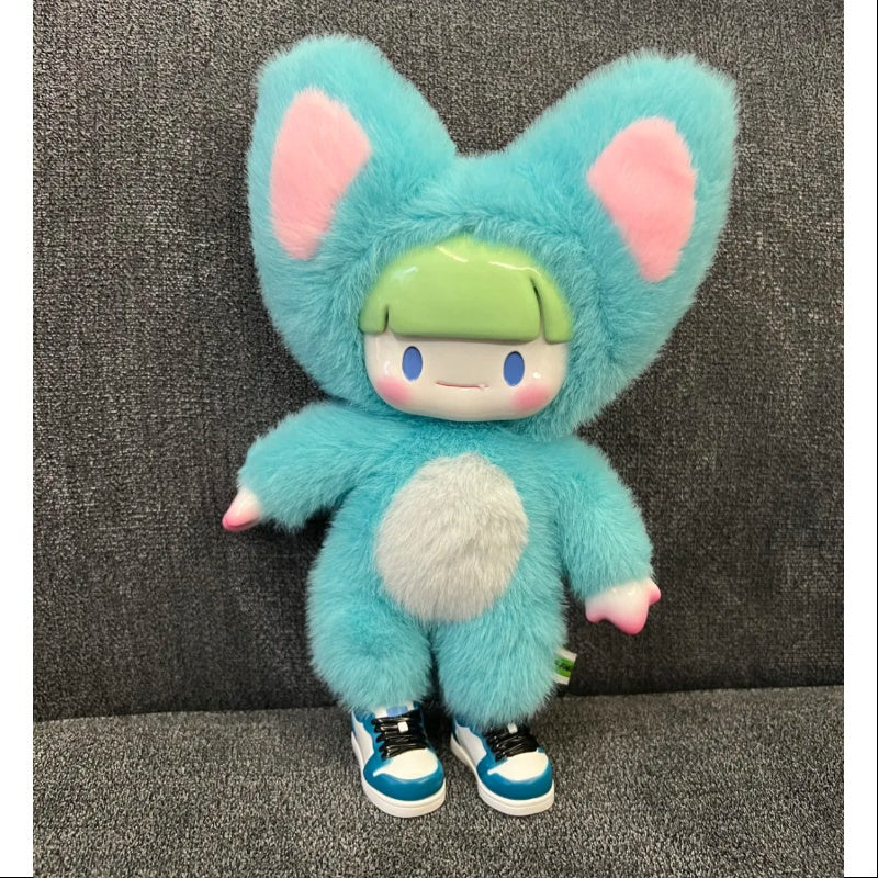 Adou Yummy Plush Series Grass Mint Bean - Soft Stuffed Animal Toy for Kids, Cute Collectible Plushie for Home Decor, Perfect Gift for Birthday & Christmas (Green) - Great for Cuddling, Nursery Decor, and Stress Relief