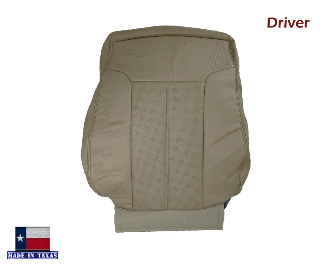 2011-2016 Ford F-250 F-350 F-450 Lariat Seat Cover Replacement - Premium Adobe Tan Leather with Cushion Foam - Compatible with Pickup Trucks - Perfect for Road Trips & Off-Road Adventures