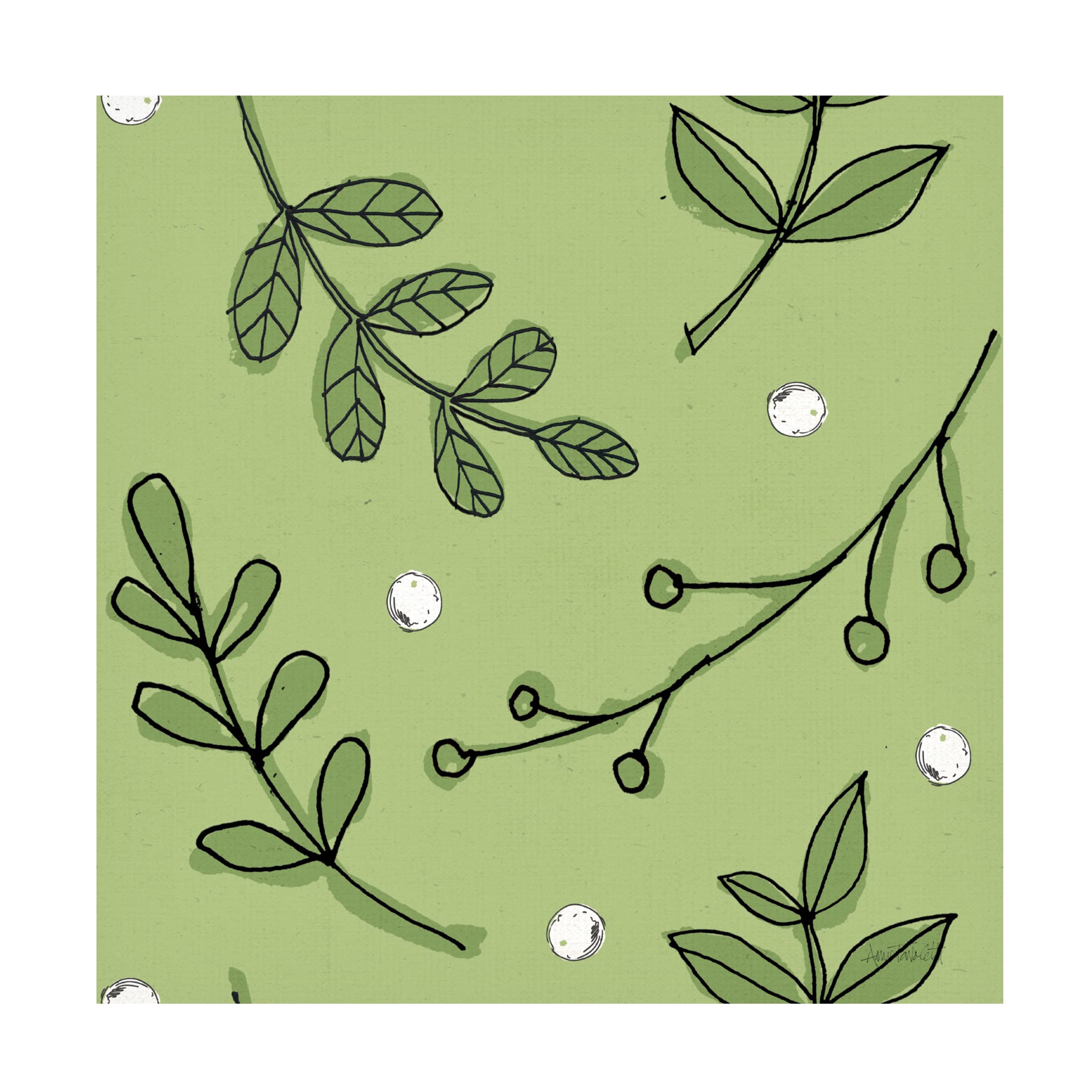 Becky Thorns 'Greenhouse V' Canvas Wall Art Print - Modern Botanical Home Decor for Living Room, Bedroom & Office