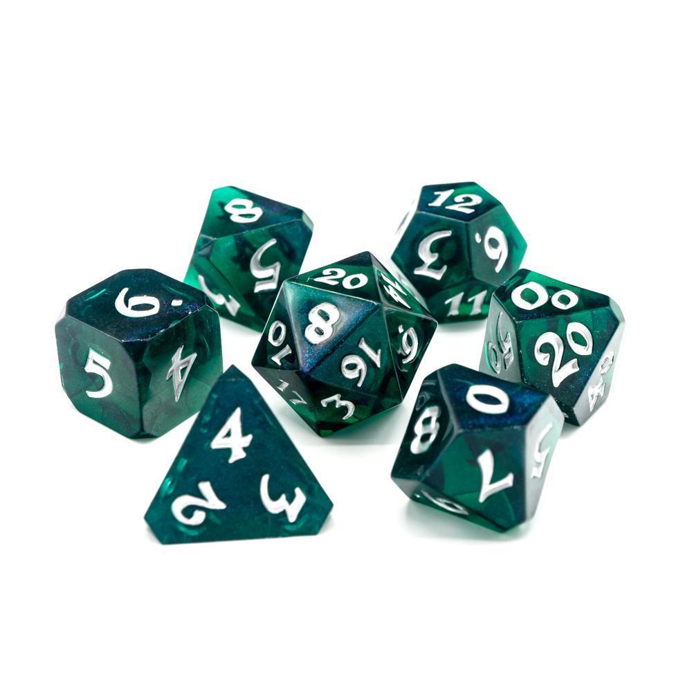 Avalore Enchanted Unity 7-Dice RPG Set for Dungeons & Dragons, Pathfinder, and Tabletop Roleplaying Games - Perfect for Fantasy Adventures, Game Nights, and Gift Giving
