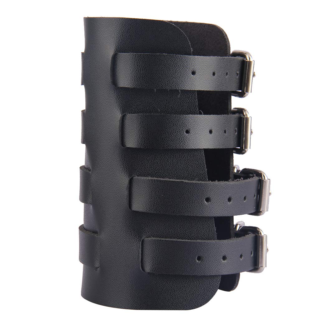 JAOYU Genuine Leather Bracers - Medieval Arm Armor Cuffs for Men & Women - Viking Cosplay Accessories, LARP Gear, Renaissance Faire Jewelry - Perfect for Halloween Costumes, Historical Reenactments, and Fantasy Roleplay
