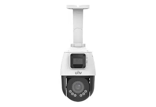 Uniview IPC9312LFW AF28 2X4 2*2MP Lighthunter Dual Lens Network PTZ Camera - Outdoor Security Surveillance for Homes, Businesses & Parking Lots