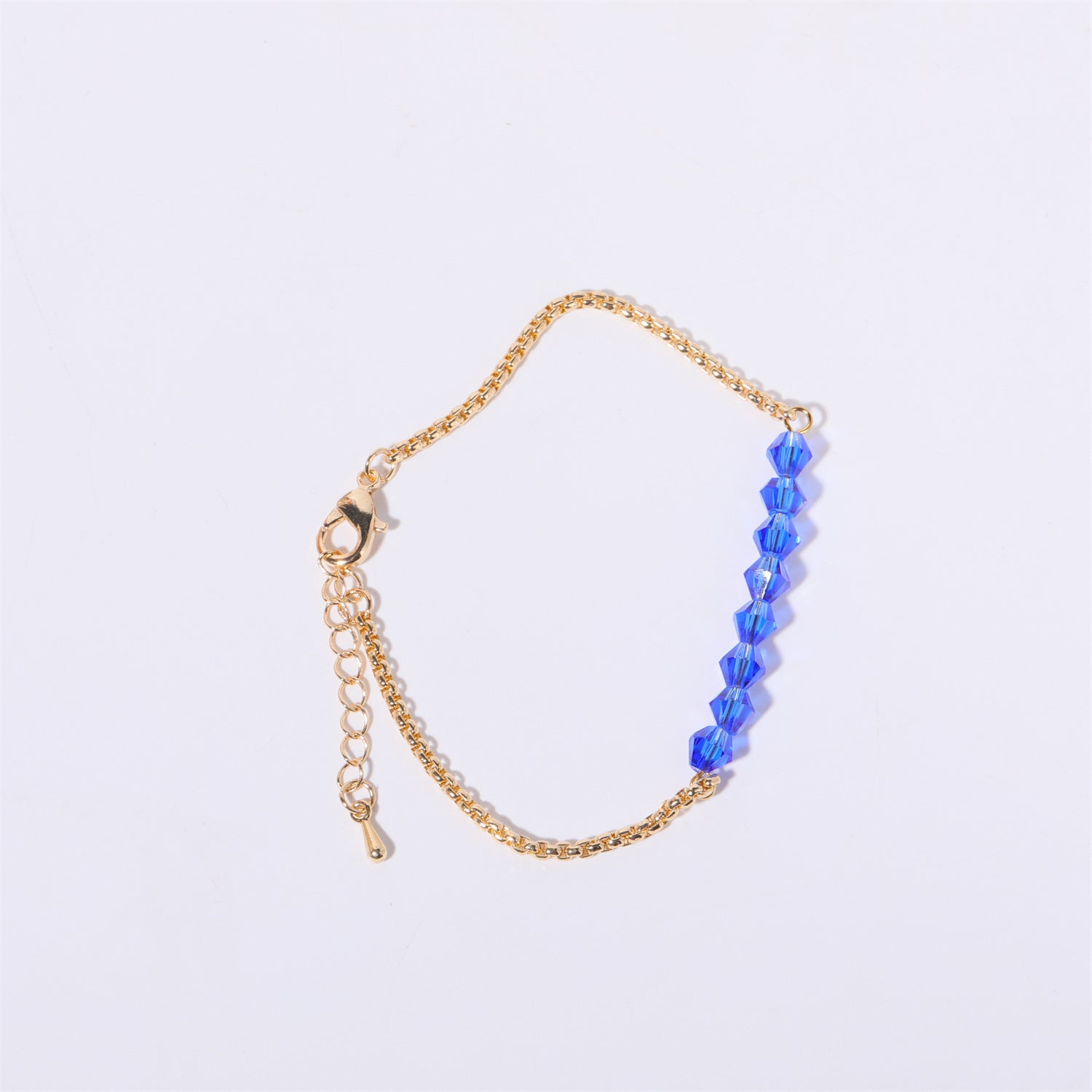 18K Gold Birthstone Beads Chain Bracelet - Personalized Zodiac Jewelry Gift for Women | HSB602 | Perfect for Birthdays, Anniversaries & Special Occasions