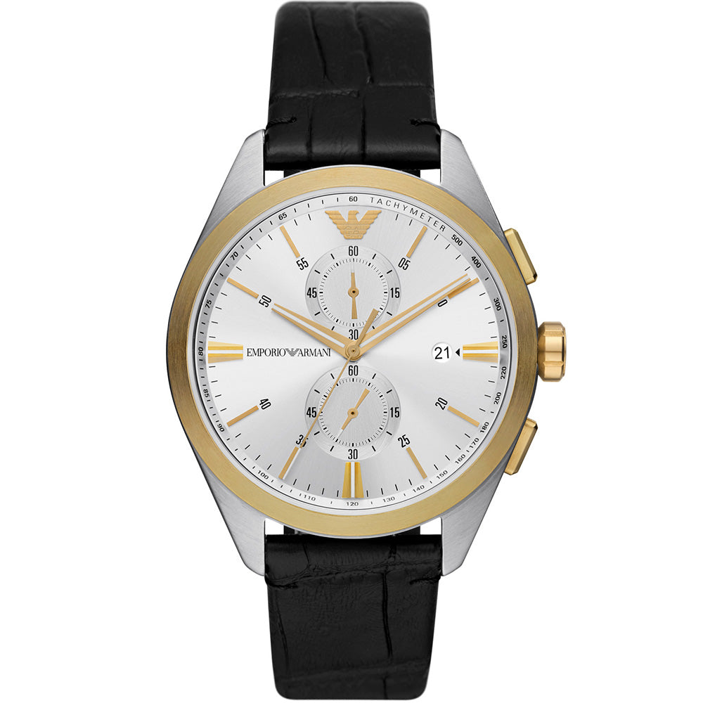 Emporio Armani AR11498 Claudio Men's Chronograph Watch - Stylish Luxury Timepiece for Business, Formal & Casual Wear