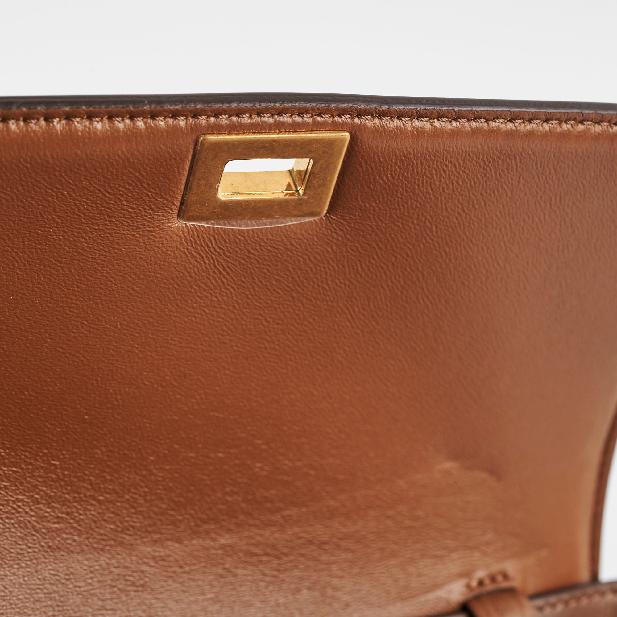 Celine Box Small Tan Leather Crossbody Bag for Women - Stylish & Luxurious Everyday Purse for Work, Travel & Date Night