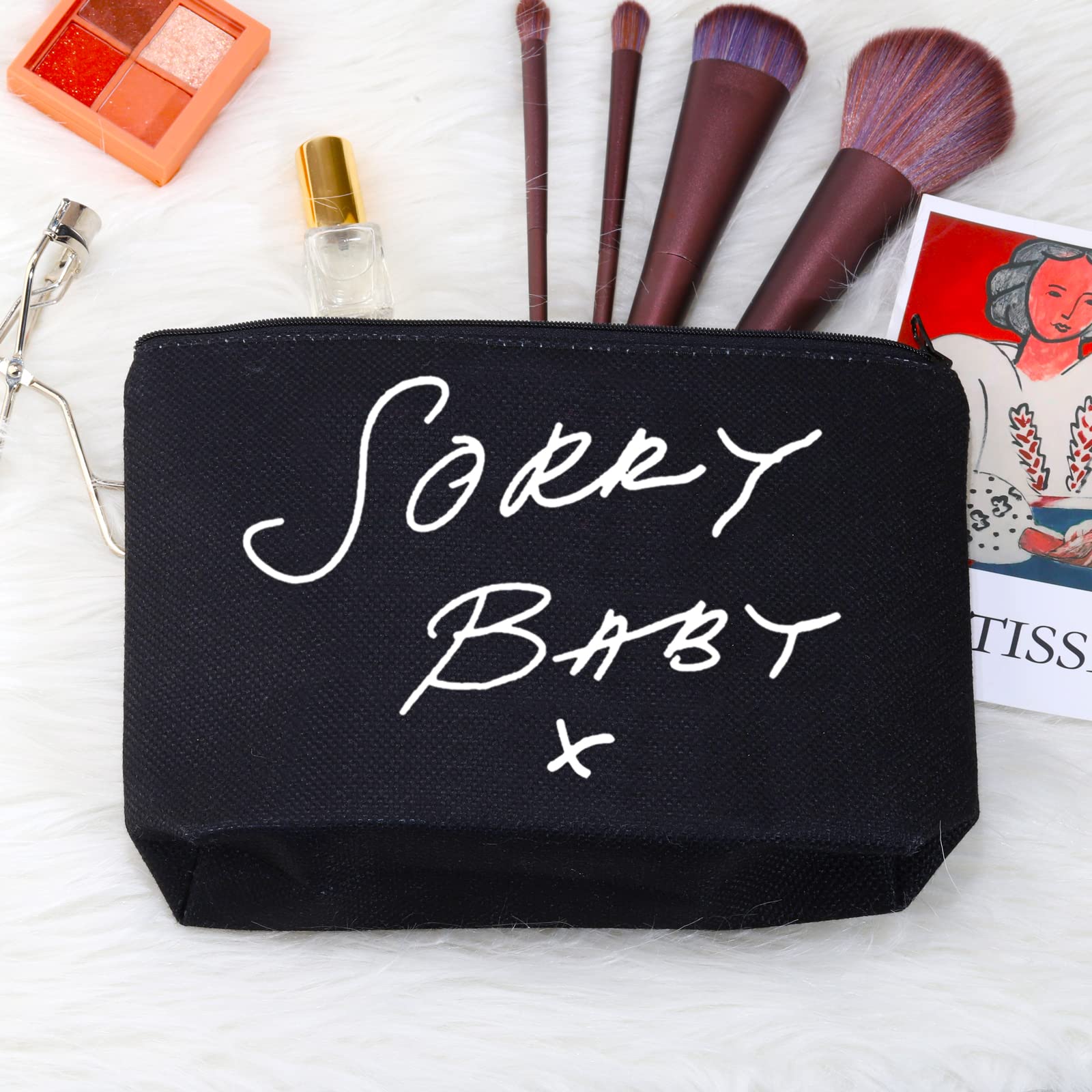JXGZSO Villanelle & Eve Inspired Makeup Bag - Stylish Cosmetic Zipper Pouch for Women & Girls | Perfect Gift for TV Show Fans, Travel & Daily Makeup Organization