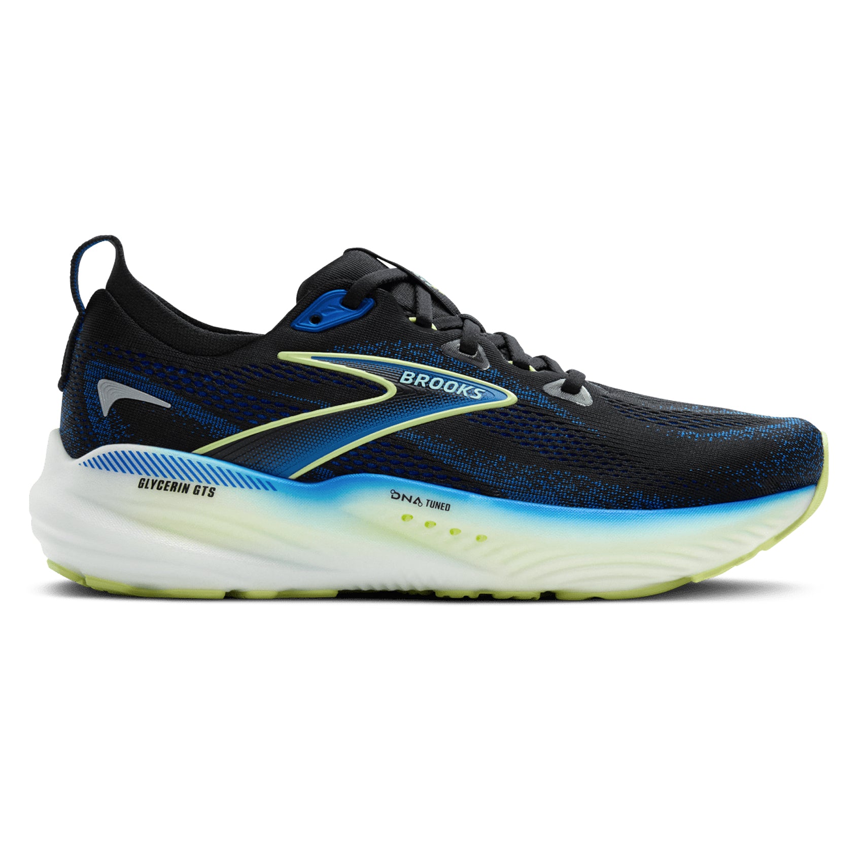 Brooks Glycerin GTS 22 Wide Running Shoes for Men - Premium Cushioned Support for Road Running, Jogging & Daily Training