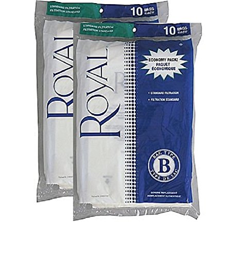 Royal Type B Vacuum Bags - 20 Pack for Home Storage & Cleaning