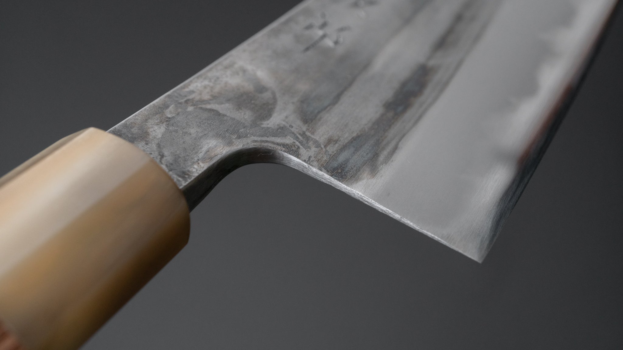 Premium Jiro Tsuchime Wa Santoku Knife 180mm - Japanese High Carbon Steel Blade with Taihei Tagayasan Wood Handle (#524) - Perfect for Sushi, Vegetables & Meat Cutting in Professional Kitchens & Home Cooking