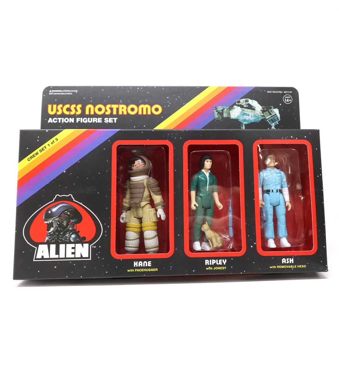 Alien ReAction Figures 3-Pack Set - Classic Sci-Fi Collectible Toys for Display & Play - Perfect for Home Decor, Office Display, and Gift Giving