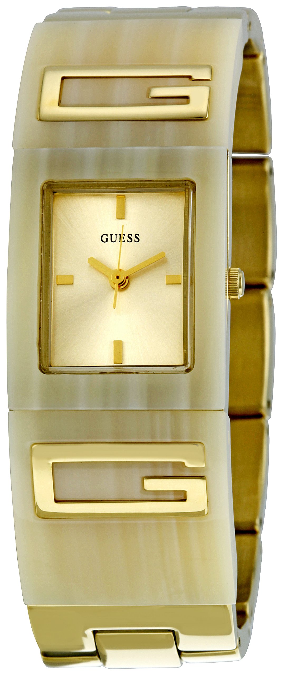 Guess Women's W12107L2 Flair Champagne Dial Watch - Elegant Gold-Tone Stainless Steel Bracelet, Water Resistant for Daily Wear, Perfect for Office, Party & Special Occasions