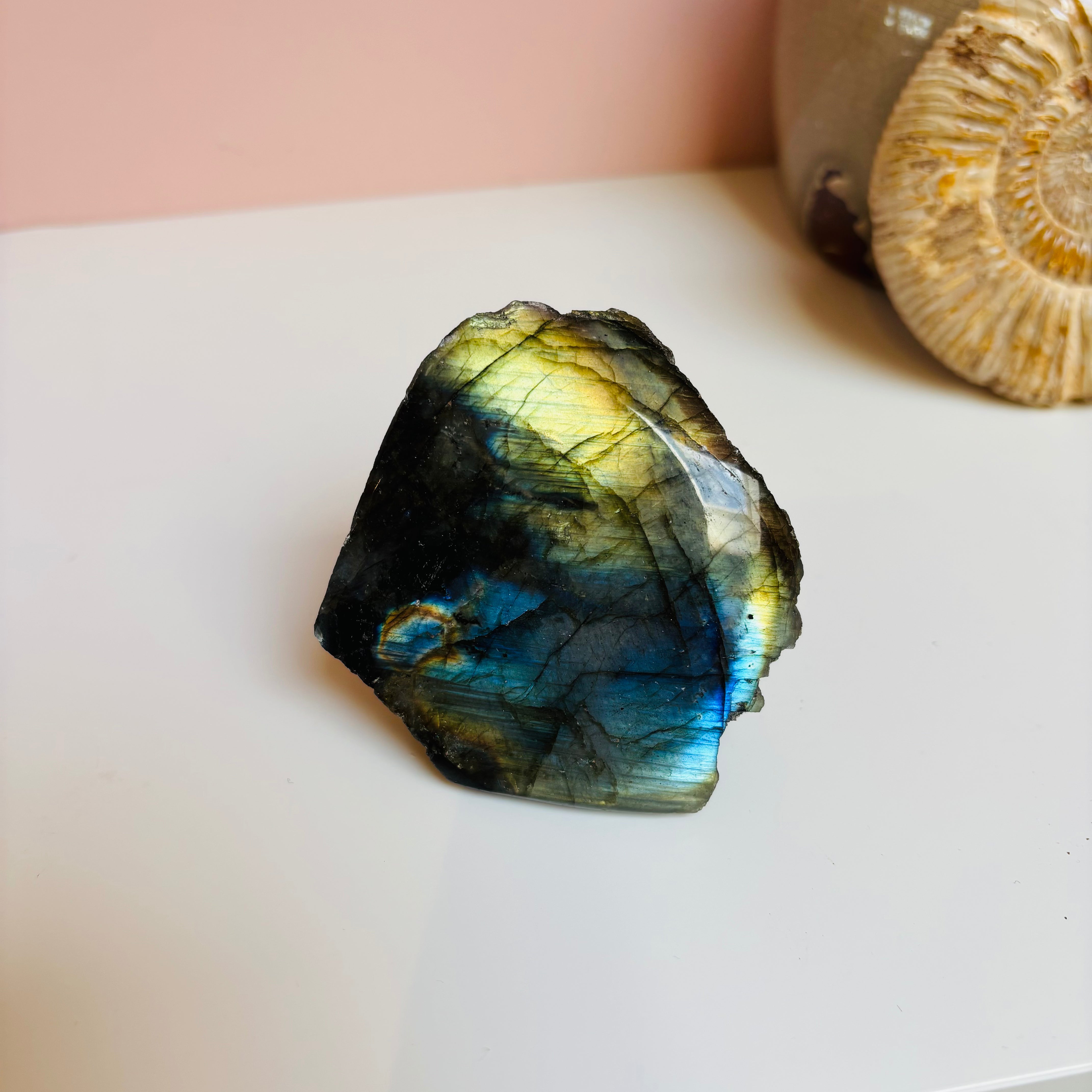 Natural Labradorite Gemstone - Healing Crystal for Meditation, Jewelry Making & Spiritual Growth | Perfect for Necklaces, Rings & Home Decor