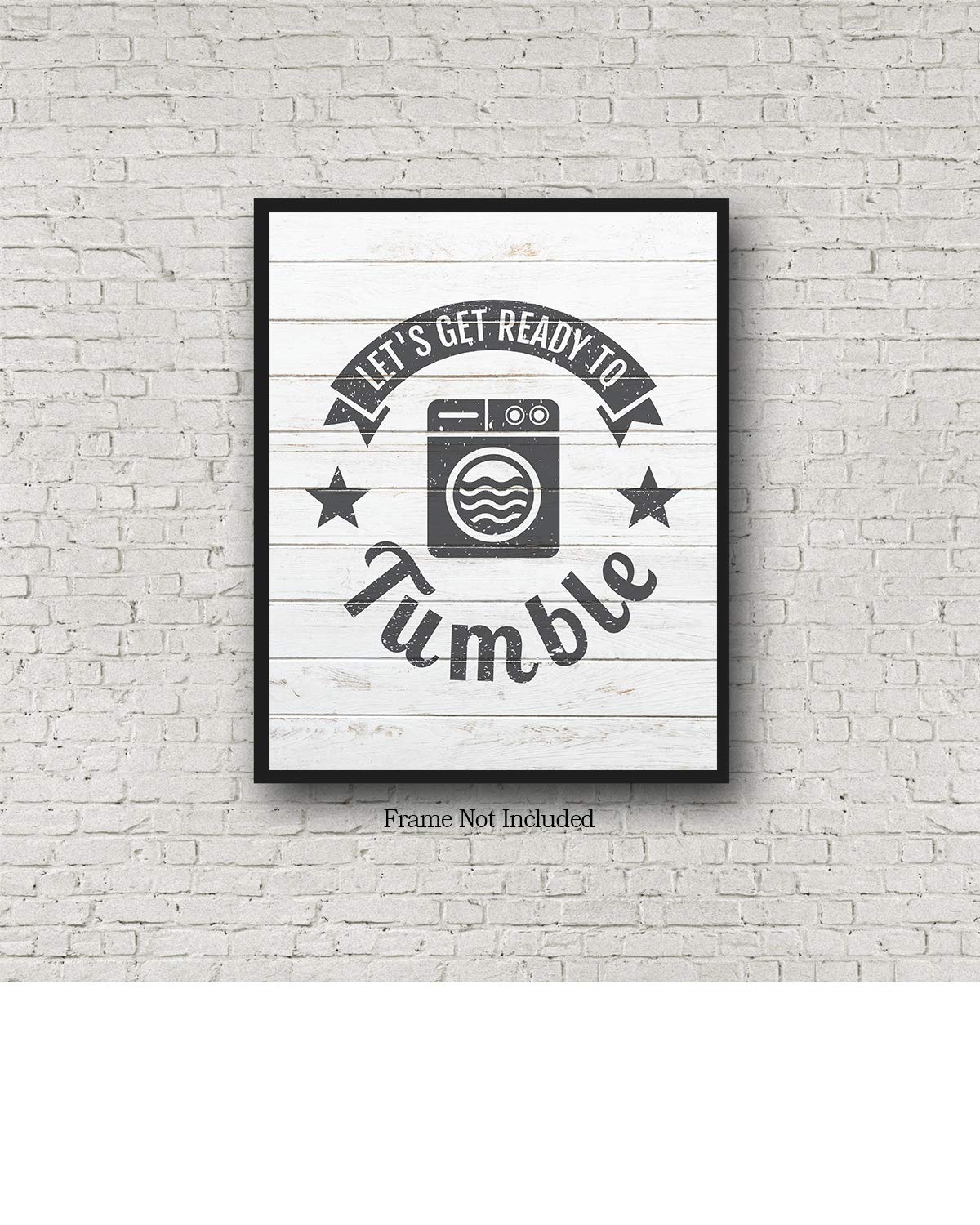 32x40-inch Unframed Canvas Wall Art Decor Print - Perfect for Laundry Room & Home Decor | Let's Get Ready to Tumble