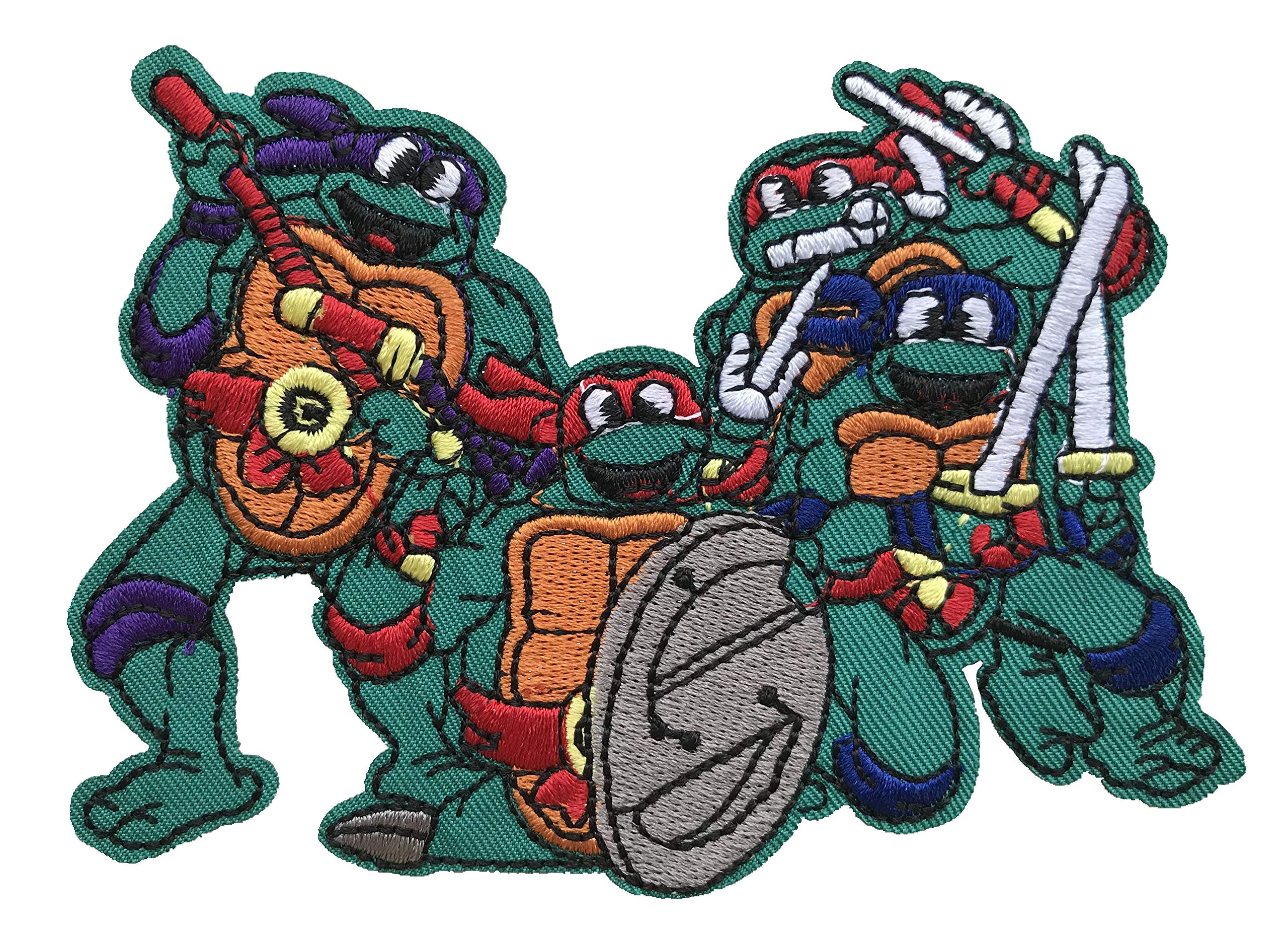 Ninja Turtles Embroidered Iron-On & Sew-On Patch - Perfect for Jackets, Backpacks & DIY Crafts | TMNT Sewing Applique for Costumes & Customization