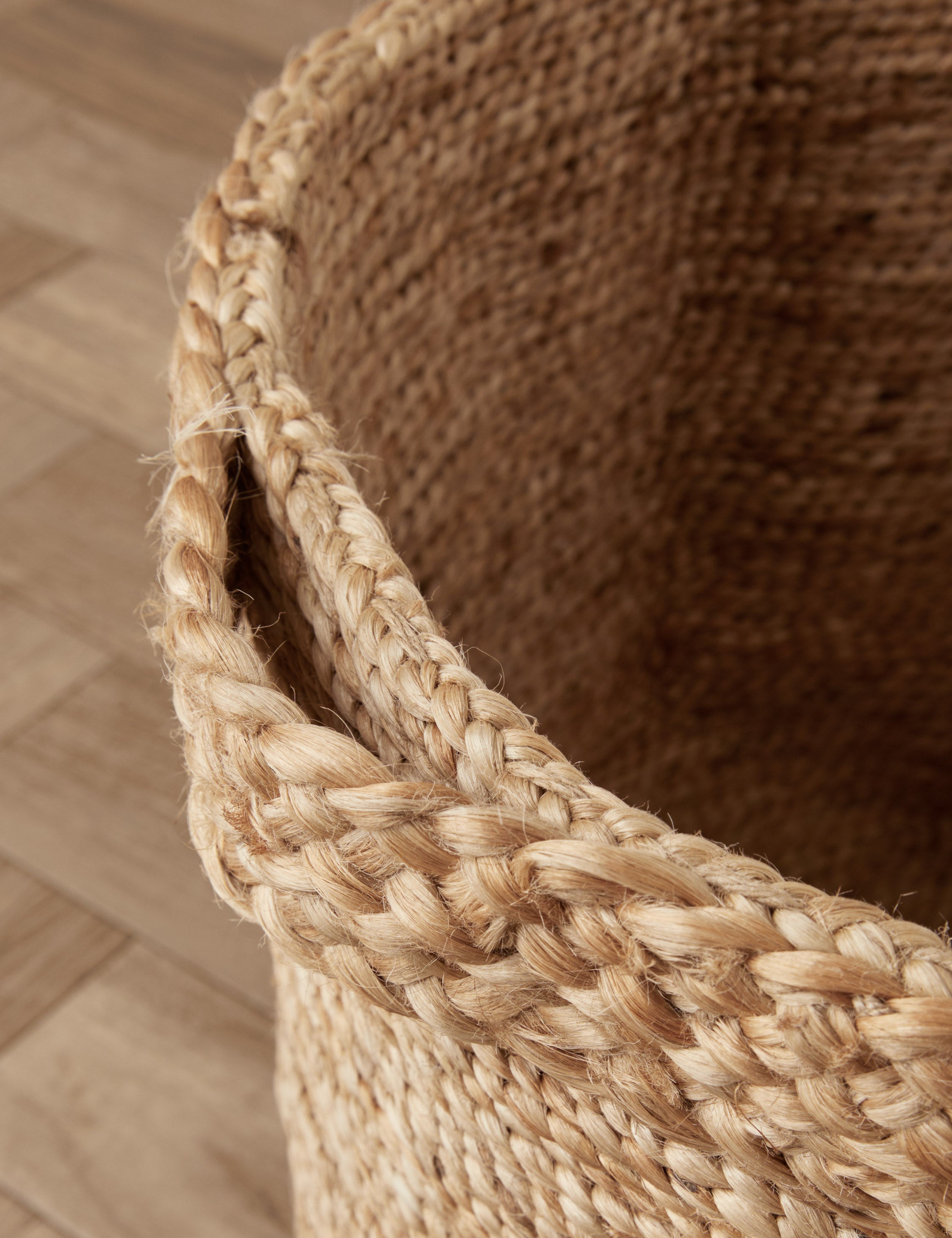 Eco-Friendly Jute Storage Basket - Handwoven Natural Fiber Organizer for Home, Office & Nursery | Perfect for Toys, Blankets & Laundry