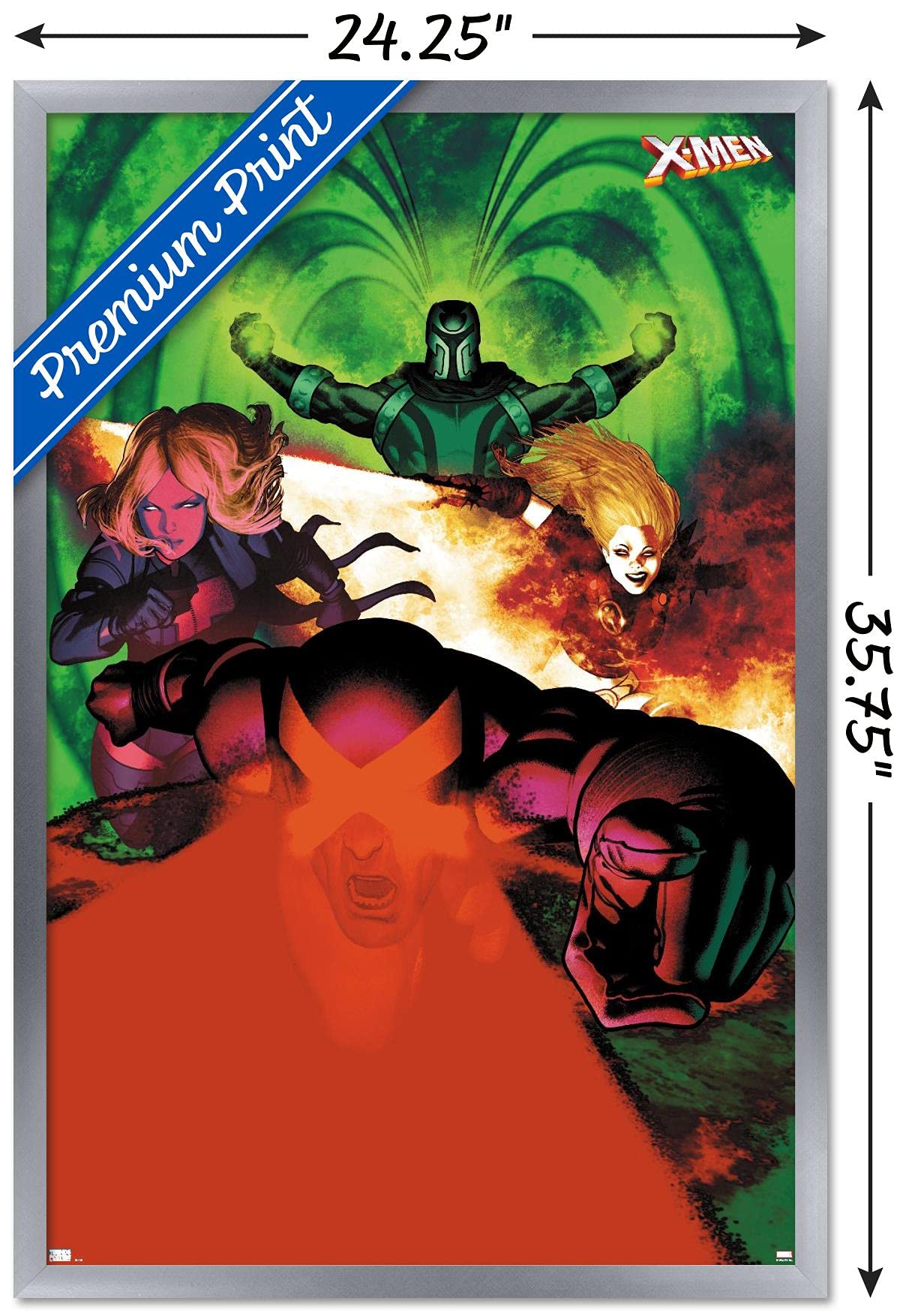 Marvel Comics X-Men Wall Poster - Emma Frost, Magneto, Magik & Cyclops Art Print (34