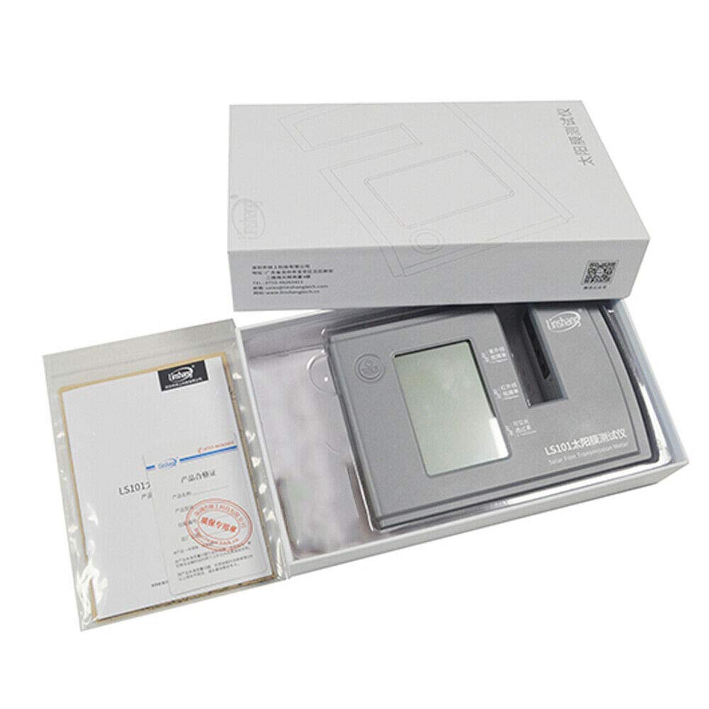 Professional LS101 Window Tint Meter - Solar Film Transmission Tester for UV, IR & VLT Measurement | Accurate UVR, IRR & Visible Light Testing for Car, Home & Office Window Tinting