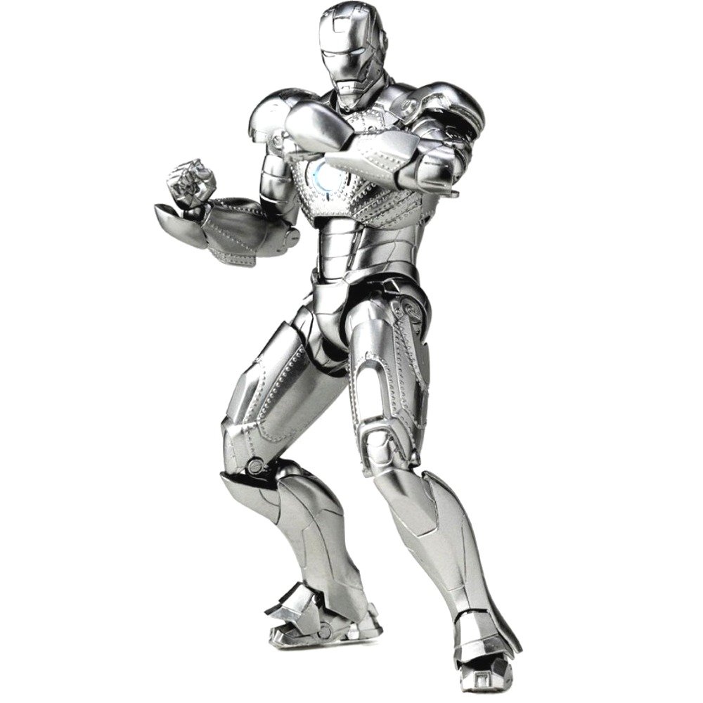 Revoltech Iron Man Mark II Action Figure - Collectible Sci-Fi Superhero Toy for Display & Play | Perfect for Marvel Fans & Collectors