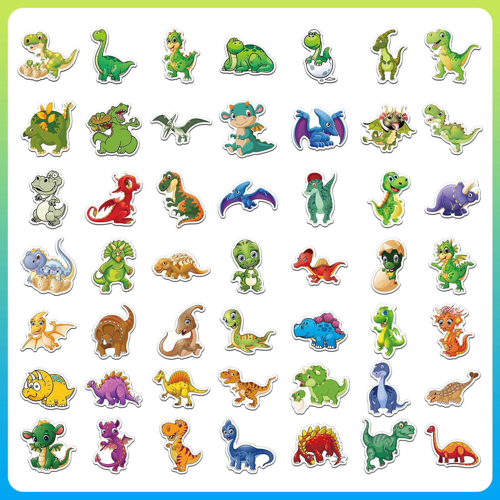 150 PCS Animal Dinosaur Stickers for Kids - Waterproof Vinyl Stickers for Water Bottles, Laptops, Tablets - Bulk Stickers for Girls, Boys & Teens - Perfect for School, DIY Crafts & Party Favors