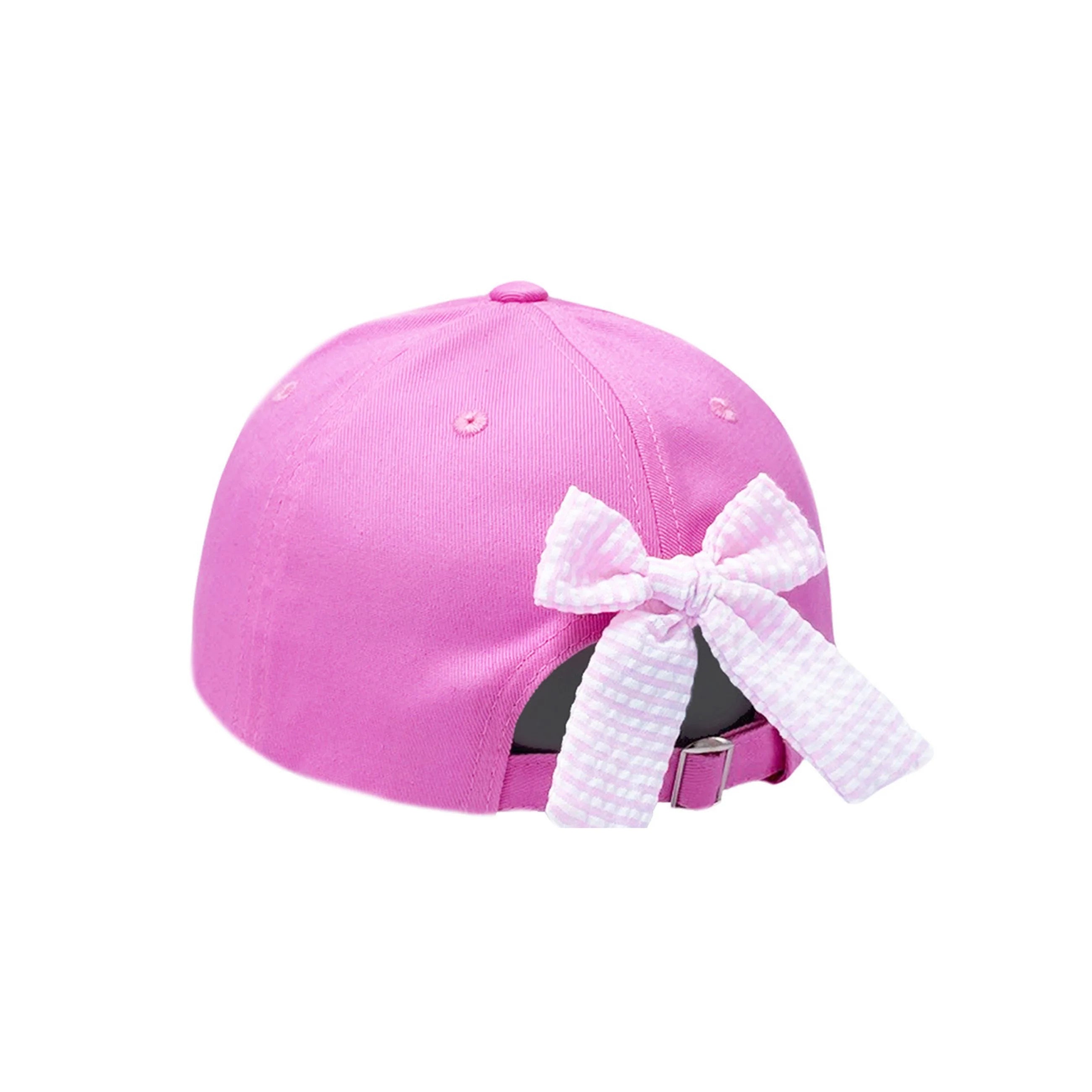 Bits & Bows Women's Sun Baseball Cap with Adjustable Bow - Stylish UV Protection Hat for Outdoor, Beach, and Summer Fashion