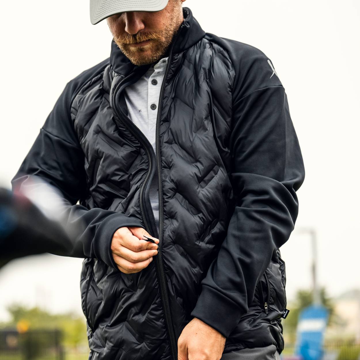 Bauer FLC Core Hybrid Jacket Senior - Lightweight Hockey Jacket for Men - Perfect for Ice Skating, Hockey Games & Outdoor Winter Sports