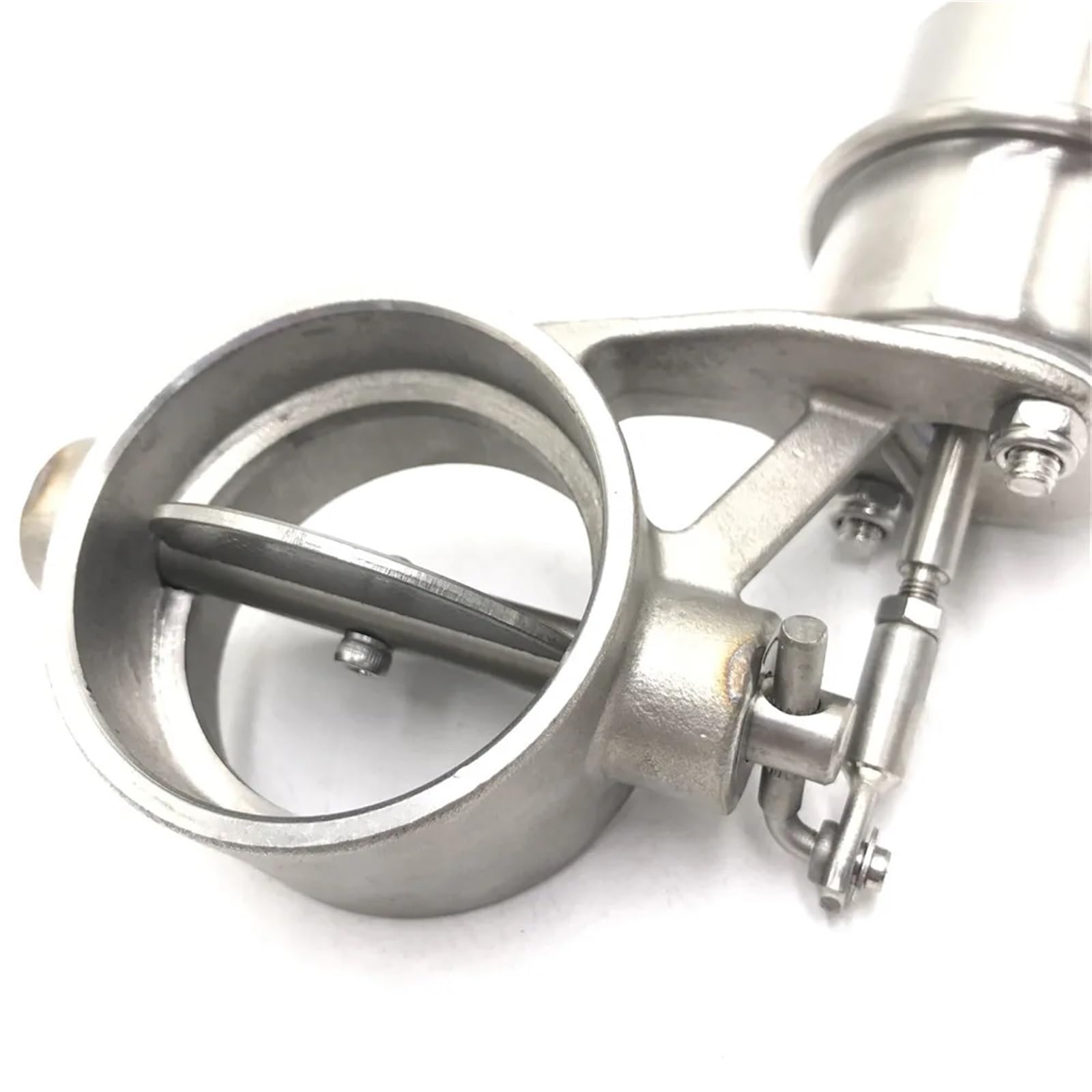 3'' 76MM Stainless Steel Exhaust Cutout Valve Kit with Vacuum Actuator - Open Style for Performance Cars & Trucks - Boost Sound & Power for Racing, Off-Road & Custom Builds