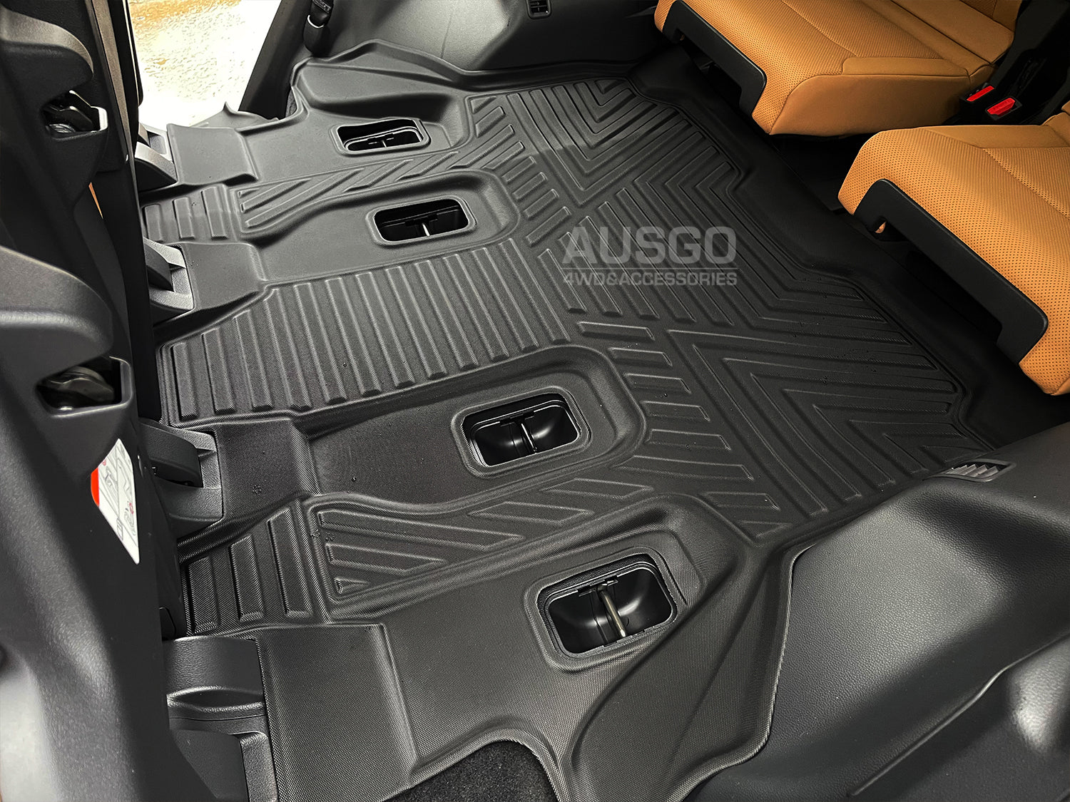 Premium All-Weather Floor Mats for Lexus LX500d & LX600 (2021-Present) - Custom Fit 3rd Row Seat Protection - Waterproof & Durable Car Accessories for SUVs, Off-Road & Family Use