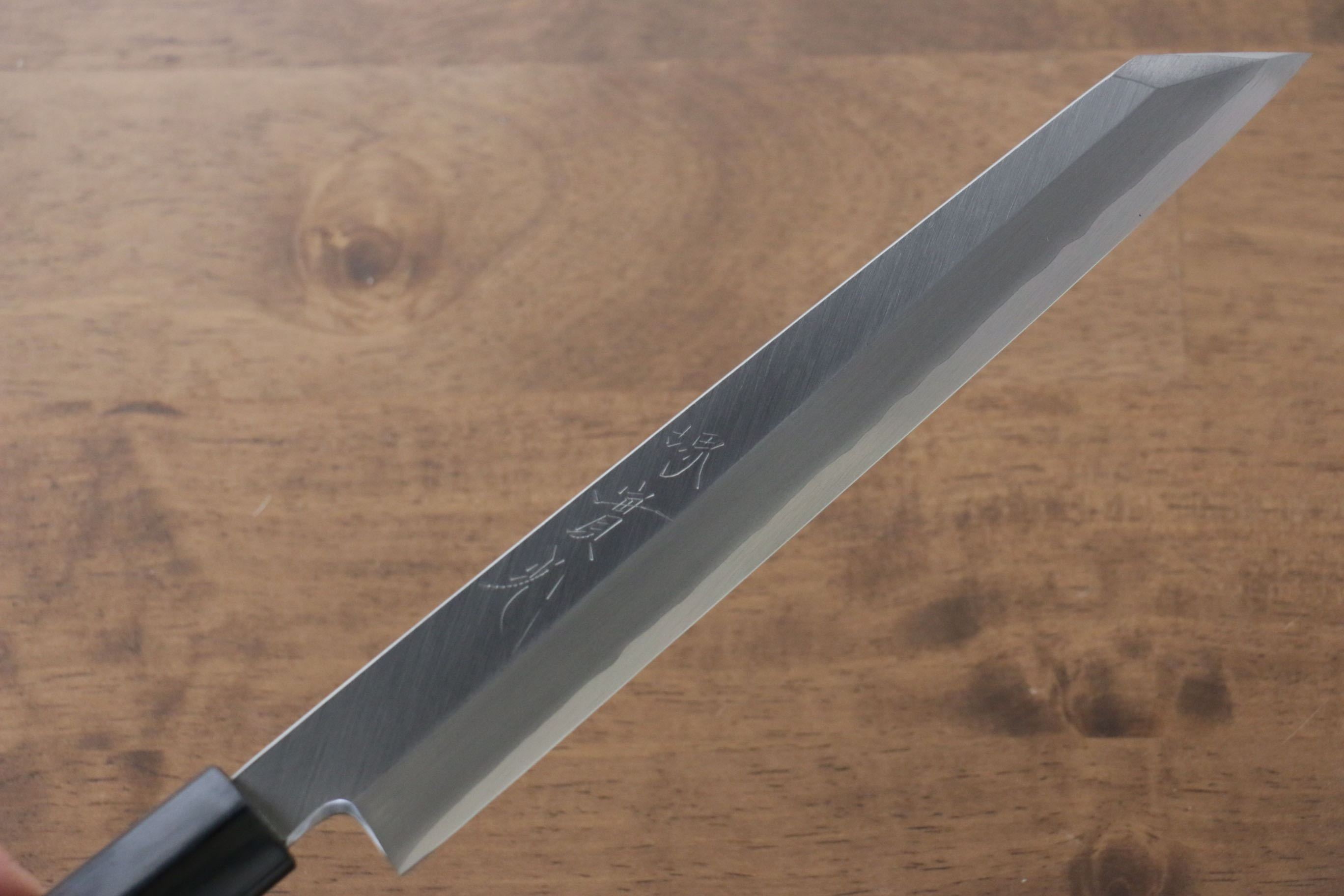 Premium Jikko Silver Steel No.3 Kiritsuke Yanagiba Knife 210mm - Japanese Chef Knife with Exquisite Shitan Handle for Sushi, Sashimi & Precision Cutting