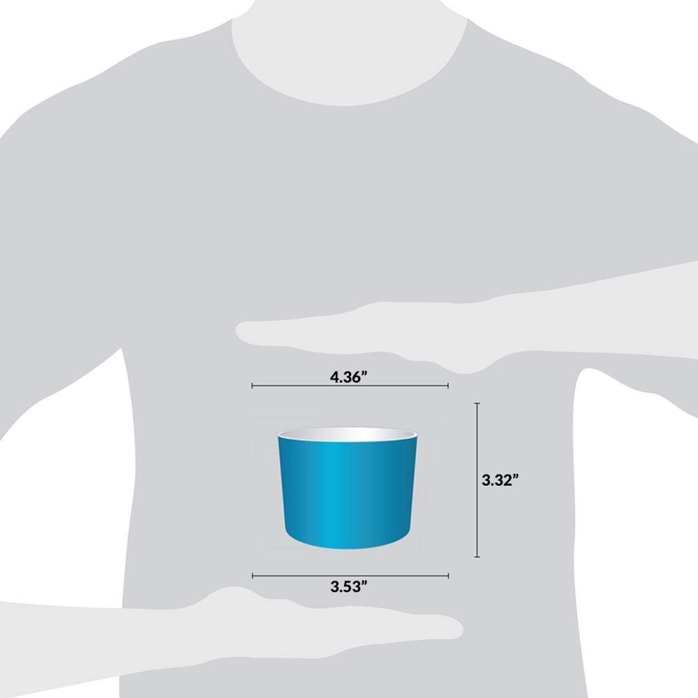 1,000 Count Blue Disposable Ice Cream Bowls - 16 oz Paper Cups for Hot & Cold Foods - Ice Cream Bar & Dessert Supplies - Bulk Party, Catering & Restaurant Use