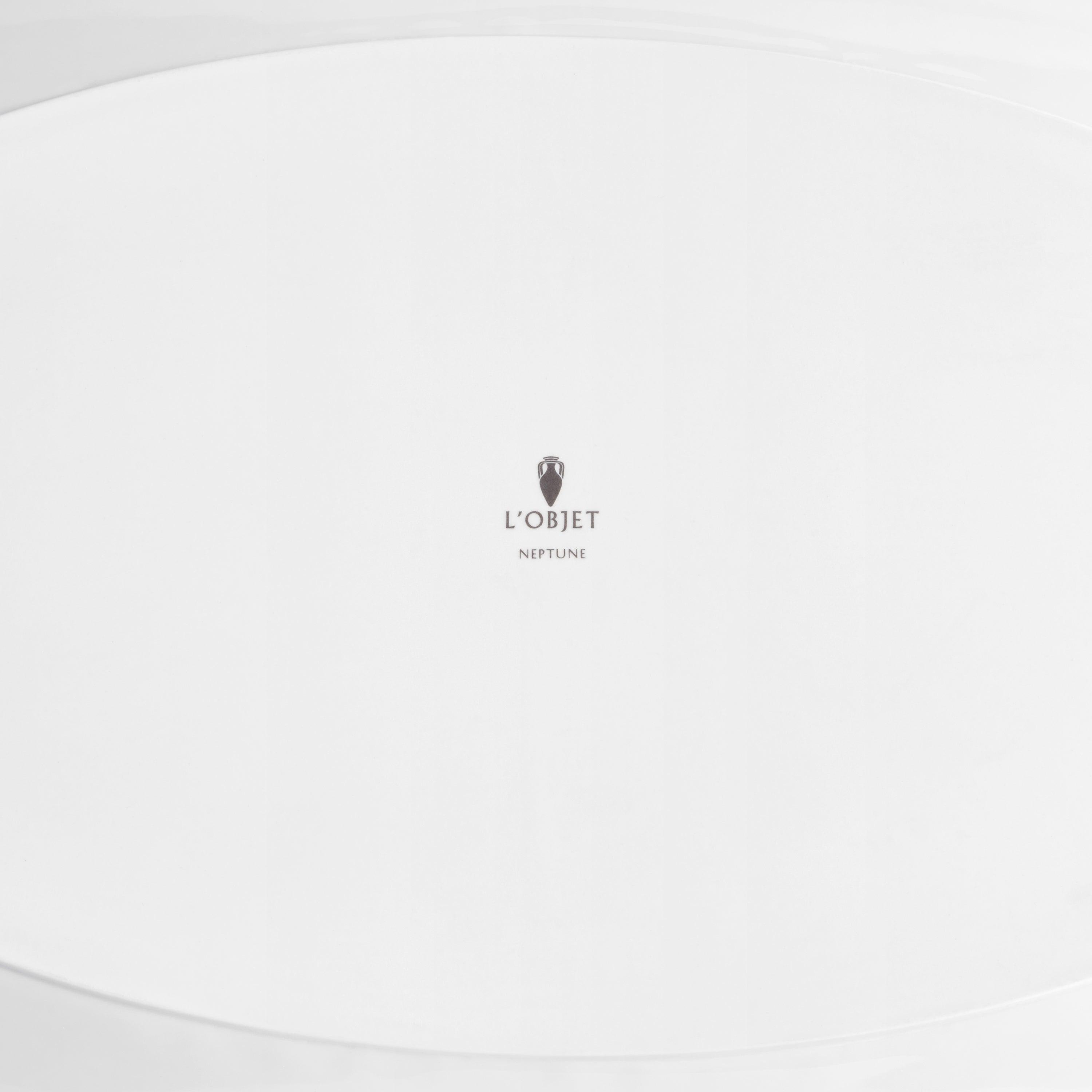 Neptune Oval Platter - Large White Ceramic Serving Dish for Entertaining, Parties & Holiday Dining | Elegant Appetizer & Cheese Tray