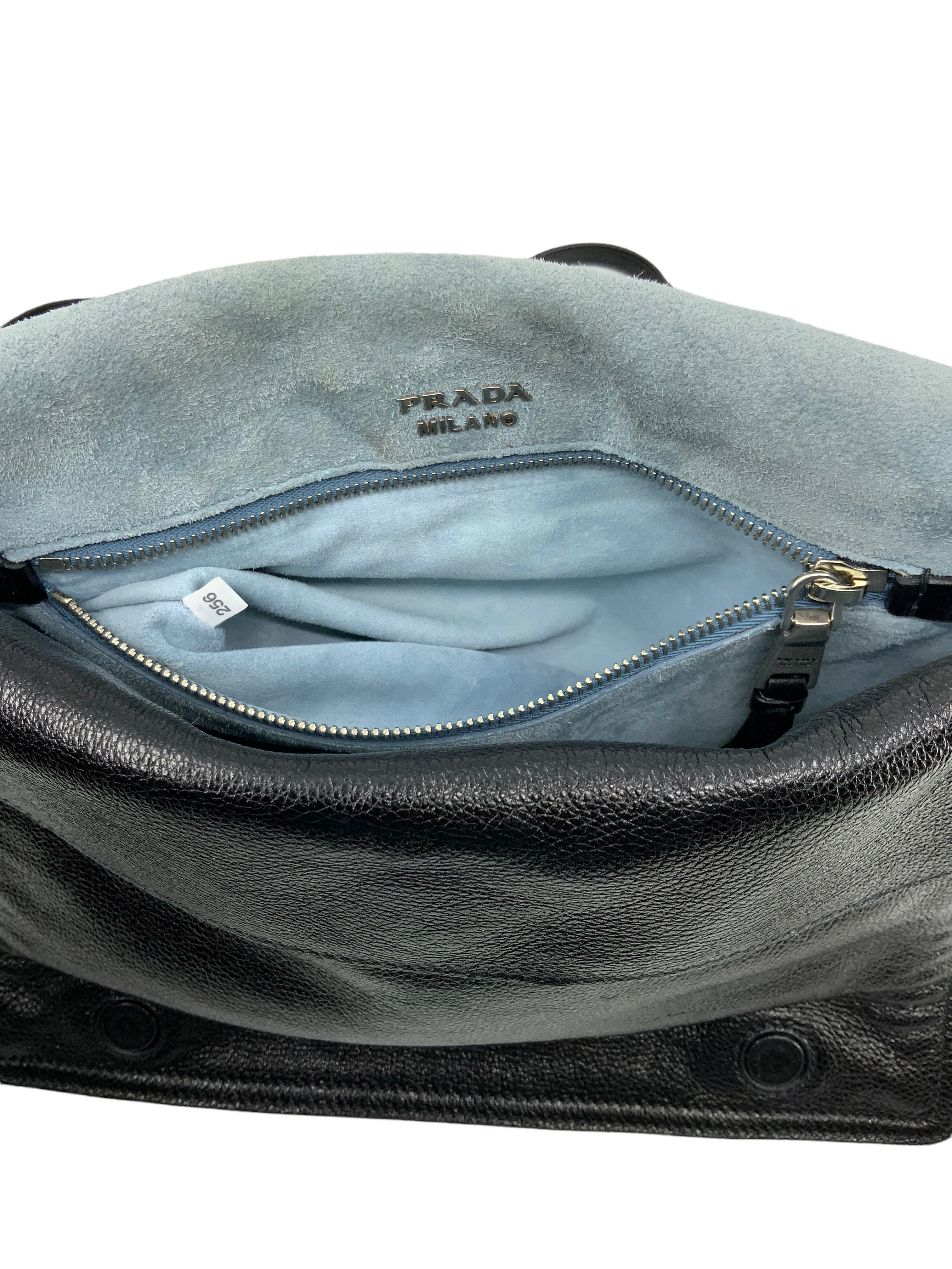 Prada Glace Calf Leather Etiquette Flap Bag - Luxury Crossbody Handbag for Women, Perfect for Date Night & Evening Events