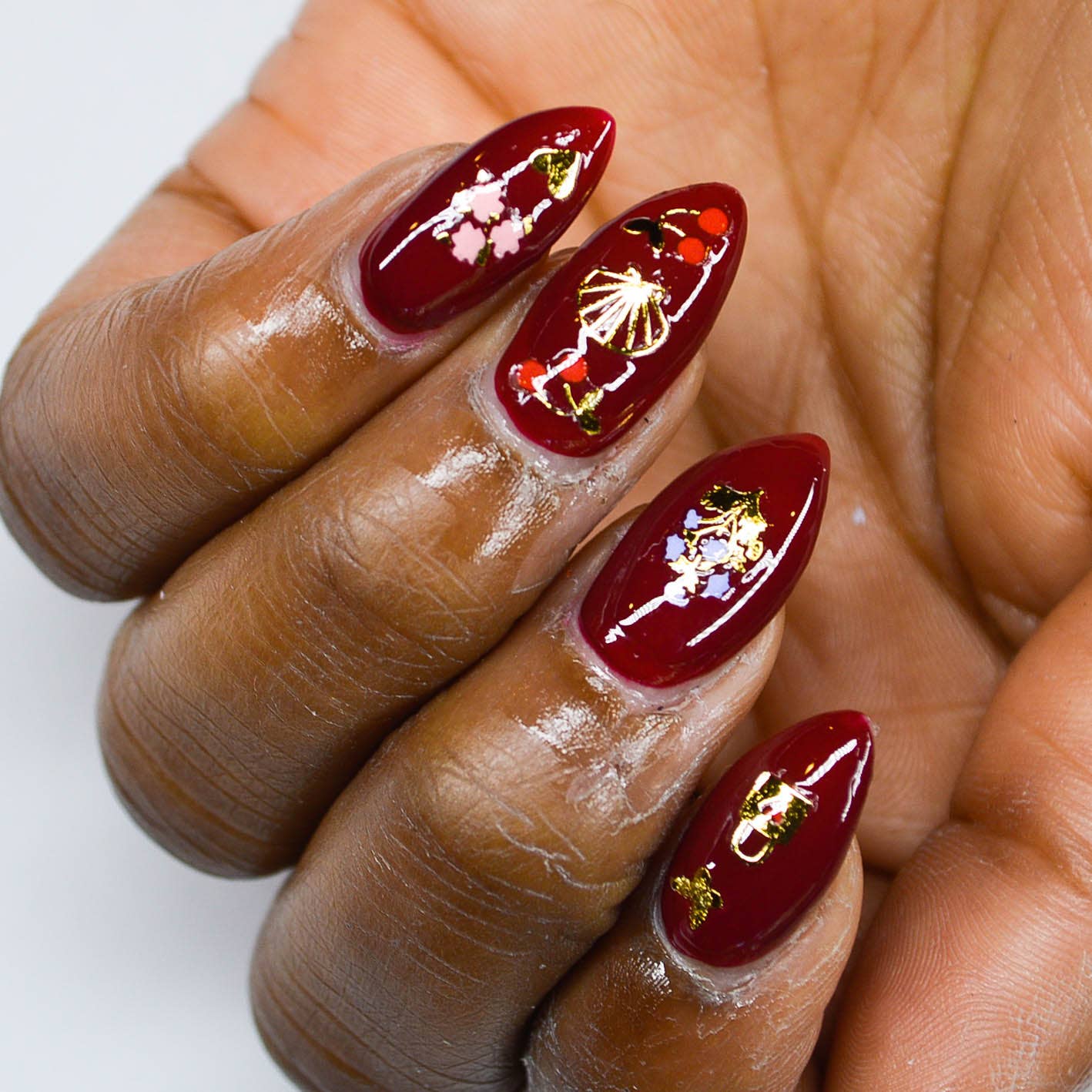 Mon Cheri Nail Art Stickers - Premium Self-Adhesive Nail Decals for Women | Perfect for Parties, Weddings, and Everyday Nail Designs