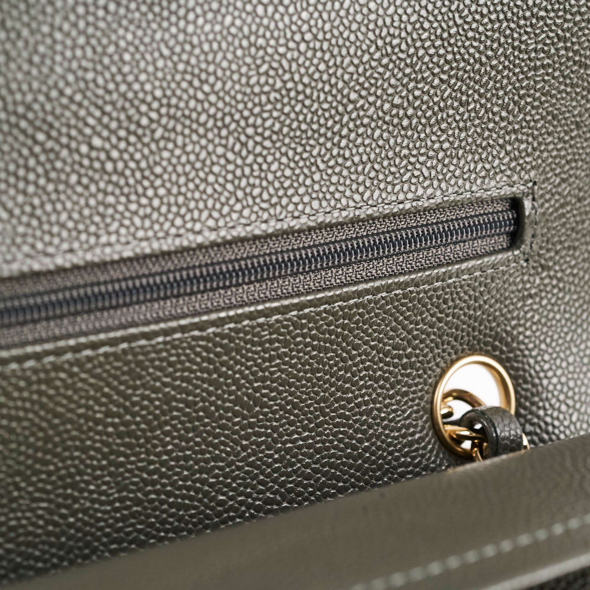 Chanel 20B Caviar Chevron Small Classic Flap Bag Grey - Timeless Luxury Handbag for Women | Perfect for Evening Events, Date Nights & Special Occasions