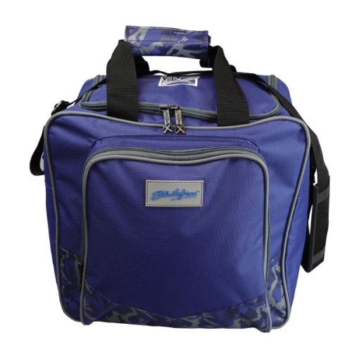 KR Strikeforce Krest Single Navy Camo Bowling Ball Tote Bag - Durable Bowling Accessory for Men & Women - Perfect for League Play, Tournaments & Practice Sessions