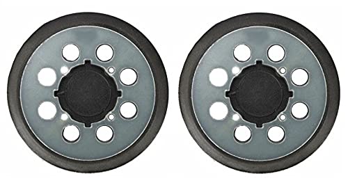 HASMX 5 Inch 8 Holes Hook and Loop Sanding Pad Replacement - Compatible with Dewalt Random Orbit Sander Models DWE6421, DWE6421-B2, DWE6421K, DWE6423K - Replaces Part N329079 (2-Pack) - Perfect for Woodworking, Furniture Refinishing & DIY Home Projects