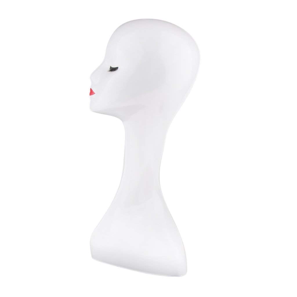 Stylish Female Mannequin Head for Display - Perfect for Eyeglasses, Wigs, Hats, Scarves & Jewelry - Ideal for Retail Stores, Boutiques & Salon Displays