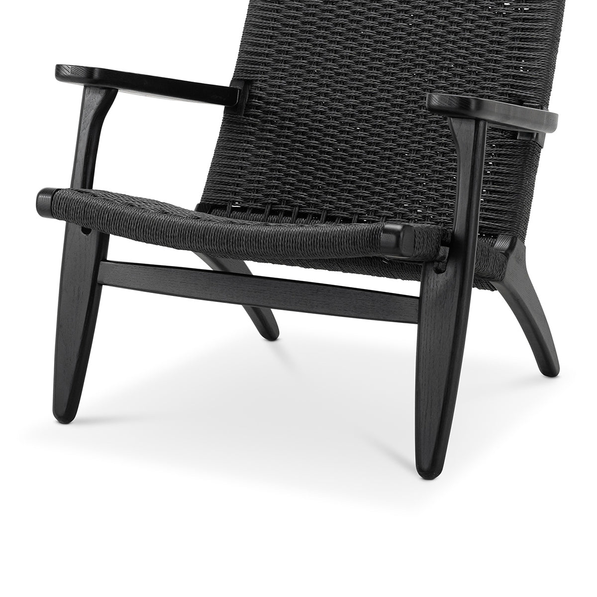 Easi Woven Rope Armchair - Modern Boho Rattan Chair with Cushion, Indoor Outdoor Patio Furniture for Living Room, Bedroom, or Garden Relaxation